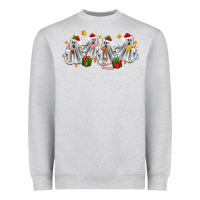 Heather Grey pantasmas ghost christmas Heavyweight Sweatshirt - Zillion Design Studio