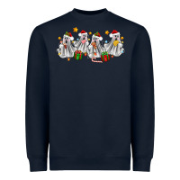 Navy pantasmas ghost christmas Heavyweight Sweatshirt - Zillion Design Studio