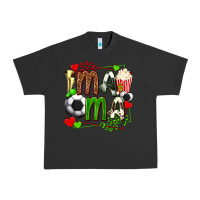 Pigment Black mama soccer with popcorn Urban Heavy Tee - texasbilliewilder