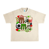 Sandshell mama soccer with popcorn Urban Heavy Tee - texasbilliewilder