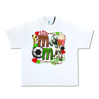 White mama soccer with popcorn Urban Heavy Tee - texasbilliewilder