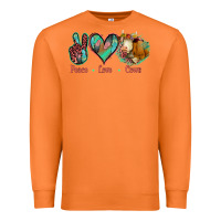 Carrot Peace Love Cows Premium Sweatshirt - Jasminsmagicworld