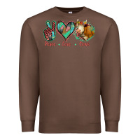 Chestnut Peace Love Cows Premium Sweatshirt - Jasminsmagicworld