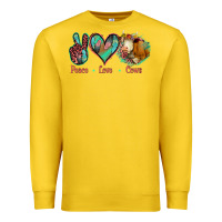 Lemon Peace Love Cows Premium Sweatshirt - Jasminsmagicworld