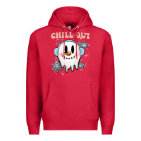 Cardinal chill out christmas snowman Premium Hoodie - MaliasSmallBusiness