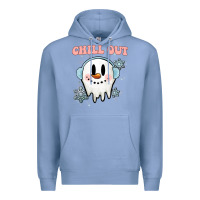 Colony Blue chill out christmas snowman Premium Hoodie - MaliasSmallBusiness