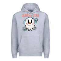 Heather Grey chill out christmas snowman Premium Hoodie - MaliasSmallBusiness