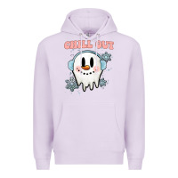 Lilac chill out christmas snowman Premium Hoodie - MaliasSmallBusiness