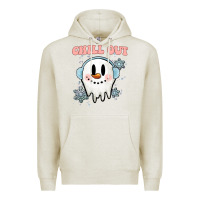 Oatmeal Heather chill out christmas snowman Premium Hoodie - MaliasSmallBusiness