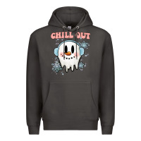 Smoke chill out christmas snowman Premium Hoodie - MaliasSmallBusiness