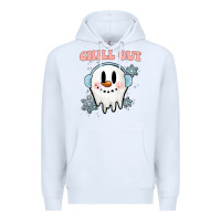 White chill out christmas snowman Premium Hoodie - MaliasSmallBusiness
