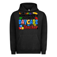 Pigment Black somebody's favorite daycare teacher Urban Hoodie - Artiststas