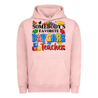 Pigment Salmon somebody's favorite daycare teacher Urban Hoodie - Artiststas
