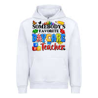 White somebody's favorite daycare teacher Urban Hoodie - Artiststas