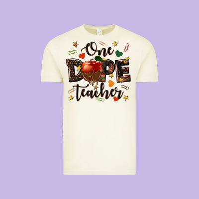 One Dope Teacher Vintage Tee Designed By Texasbilliewilder