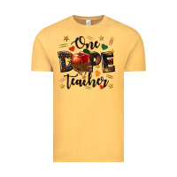 Vintage Mustard one dope teacher Vintage Tee - texasbilliewilder