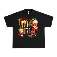 Black mama softball baseball with popcorn Urban Heavy Tee - texasbilliewilder