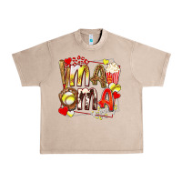 French Oak mama softball baseball with popcorn Urban Heavy Tee - texasbilliewilder