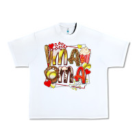 White mama softball baseball with popcorn Urban Heavy Tee - texasbilliewilder