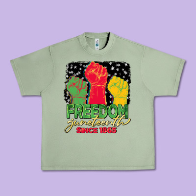 Freedom Juneteenth Since 1865 Urban Heavy Tee Designed By Barkaloodesign