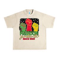 Sandshell freedom juneteenth since 1865 Urban Heavy Tee - BarkalooDesign