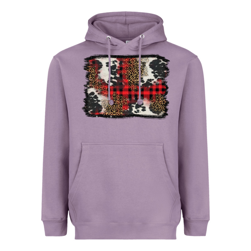 Christmas Red Plaid Background Heavyweight Hoodie by BarkalooDesign | Teevron