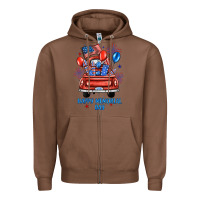 Chestnut happy memorial day farm truck Zipper Hoodie - JahusDesignShop