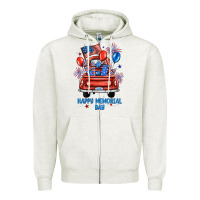 Happy Memorial Day Farm Truck Zipper Hoodie | Teevron