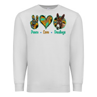 Dove Grey Peace Love Donkeys Premium Sweatshirt - Jasminsmagicworld