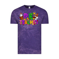Cloud Purple p.e. teacher cinco de mayo Vintage Tee - texasbilliewilder