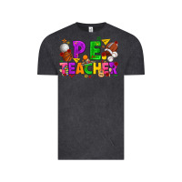 Vintage Black p.e. teacher cinco de mayo Vintage Tee - texasbilliewilder