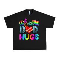 Black free dad hugs Urban Heavy Tee - Zillion Design Studio