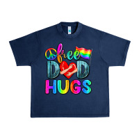 Navy free dad hugs Urban Heavy Tee - Zillion Design Studio