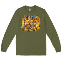 Army Green mama mommy mom bruh Long Sleeve Tee - RacoonDesign