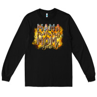 Black mama mommy mom bruh Long Sleeve Tee - RacoonDesign