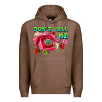 Chestnut dont call me with pink phone and letters Premium Hoodie - AdoDesignShop
