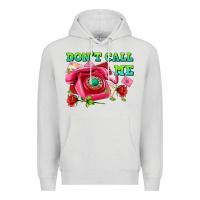Dove Grey dont call me with pink phone and letters Premium Hoodie - AdoDesignShop