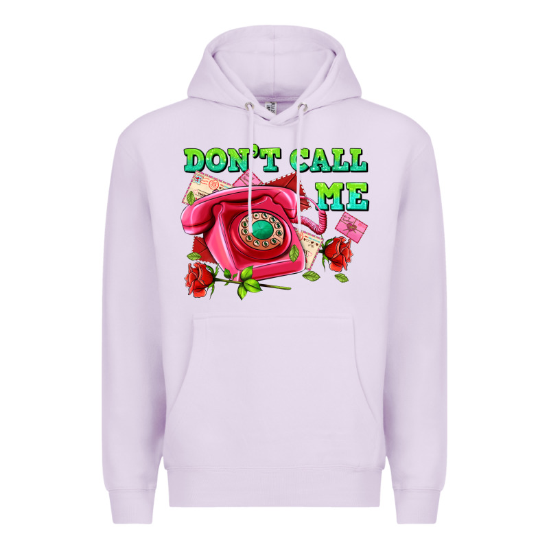 Dont Call Me With Pink Phone And Letters Premium Hoodie by AdoDesignShop | Teevron