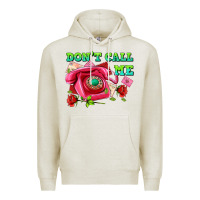 Oatmeal Heather dont call me with pink phone and letters Premium Hoodie - AdoDesignShop