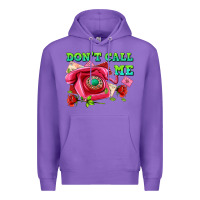 Purple dont call me with pink phone and letters Premium Hoodie - AdoDesignShop