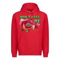 Red dont call me with pink phone and letters Premium Hoodie - AdoDesignShop