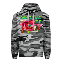 Slate Camo dont call me with pink phone and letters Premium Hoodie - AdoDesignShop