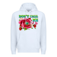 White dont call me with pink phone and letters Premium Hoodie - AdoDesignShop