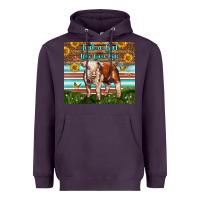 Plum Just A Girl Who Loves Pig Heavyweight Hoodie - LillyAllenDesigns