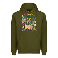 Army Green the plant lover Premium Hoodie - MaliasSmallBusiness