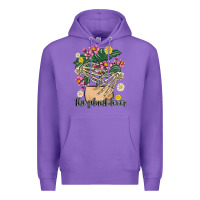 Purple the plant lover Premium Hoodie - MaliasSmallBusiness