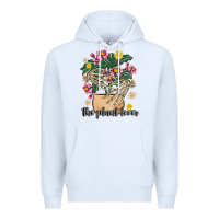 White the plant lover Premium Hoodie - MaliasSmallBusiness