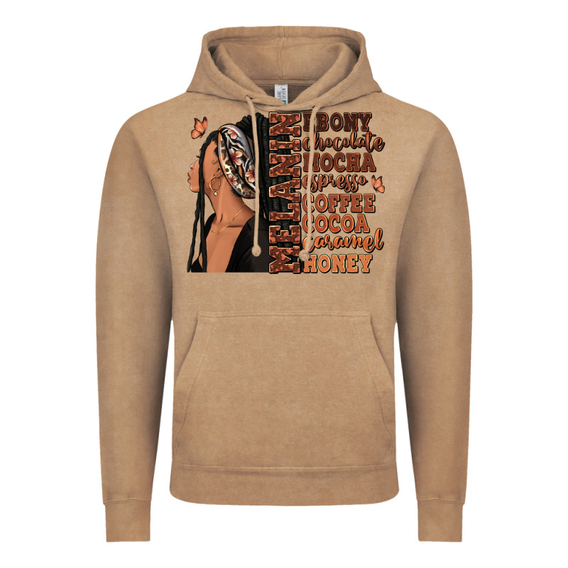 Melanin Many Shades Of Brown Afro Woman Vintage Hoodie by RanaPortraitStore | Teevron