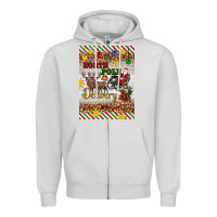 Dove Grey christmas north pole delivery Zipper Hoodie - Artiststas