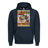Navy christmas north pole delivery Zipper Hoodie - Artiststas